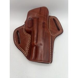 MASC Genuine Leather Pancake Open Top Holster Handmade Molding Perfect Fit AA